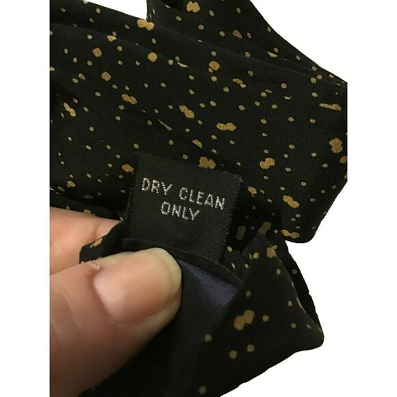 5/$10 Ted Lapidus 100% Silk Tie Black Brown Flecks 56x3.5 - Picture 4 of 4